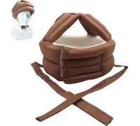 Casque De Protection Épais Souple Et Réglable Respirant pour Personnes Âgées, Casque De Sécurité Anti-Chute pour Tête De Personne Âgée, Protecteur De Tête pour Adulte, Marron Café