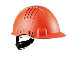 Casque de protection haute température 3M, fermeture à cliquet, non ventilé, diélectrique 1000 V, bandeau de soudage en cuir, orange, G3501M-OR x20 morceau