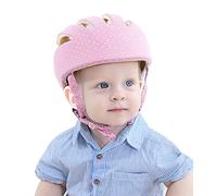 Casque de protection pour bébé Harnais anti-chute pour tout-petit avec jugulaire Protège-tête réglable pour bébé Coussin de tête respirant Bonnet pare-chocs pour 0 à 3 ans Apprendre à marcher Craw
