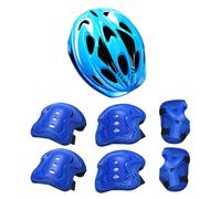 Casque de protection pour - Genouillères et coudes - Protection des poignets et des coudes avec casque - Équipement de protection absorbant les chocs pour la conduite avec vélo et scooter