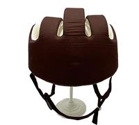 Casque de Protection pour Personnes âgées Casque de Protection épais for Jeunes Adultes âgés, Respirant et réglable(Brown)