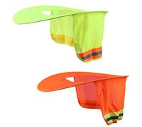 Casque de protection solaire confortable pour l'extérieur avec éléments réfléchissants pour les travailleurs du bâtiment (jaune)