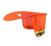 Casque de protection solaire confortable pour l'extérieur avec éléments réfléchissants pour les travailleurs du bâtiment (orange)