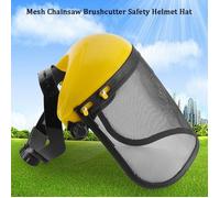Casque de Protection Visière Sécurité Grillagée de Forestier Chapeau Masque pour Tronçonneuse Jardinage Coupe Débroussailleuse -BOH