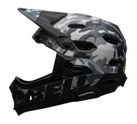 Casque de protection VTT - BELL - Super DH Mips - Gris - Amovible - Visière réglable - Support caméra M