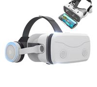 Casque De Réalité Virtuelle 3D,Lunettes De Casque VR | Casques De Réalité Virtuelle Tout-en-un Pour Téléphones Portables Compatibles Avec Les Smartphones Et Autres Appareils Mobiles