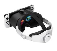 Casque de réalité virtuelle amélioré pour Nintendo Switch, modèle OLED, lunettes de réalité virtuelle avec objectifs HD ajustables et sangle de tête, accessoire pour kit Labo VR 3D