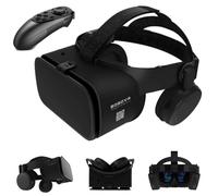 Casque de réalité virtuelle, lunettes 3D VR pour téléphone - Casque VR pour adultes et enfants pour regarder des films 3D et des vidéos