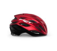 Casque Route Estro MIPS Rouge Noir Métallisé Brillant MET Vélo
