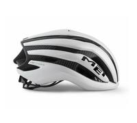 MET Casque Trenta 3k Carbon MIPS – Argenté / Blanc – Taille S