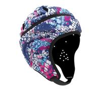Casque de rugby anti-collision pour adultes - Casque de rugby polyvalent pour style E, fleur à pois, 58 x 40 cm