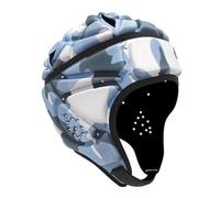 Casque de rugby anti-collision pour adultes - Multi-usage - Bleu marine | Coque rembourrée en EVA, mentonnières réglables, cordon élastique au dos, s'adapte à un tour de tête maximum de 58 cm