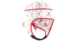 Casque de rugby - GILBERT - AIR - Blanc/Rouge - Taille M