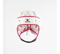 Casque de rugby GILBERT AIR XL Blanc/Rouge - Ventilation ajustable Blanc/rouge