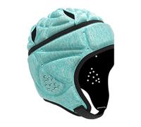 Casque de rugby pour adulte - Pour gardien de but - Pour jouer à l'équitation, sports - Vert clair - Bleu - 58 x 40 cm
