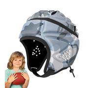 Casque De Rugby pour Enfant - Protection Rembourrée, Football Souple Ultra-Mince, Réglable avec Trous D'aération pour Jeunes