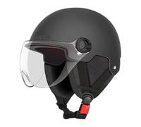 Casque de Scooter électrique Adulte avec Protection de l'oreille pour Hommes et Femmes, Casque de vélo avec visière, Casques de vélos électriques légers pour Scooter, Planche à roulettes, Motos