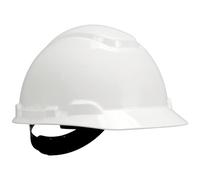 Casque de sécurité 3M™ H700 blanc, ventilé, avec harnais à crémaillère et basane synthétique