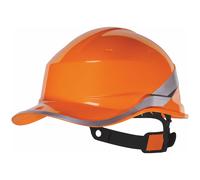 Casque de sécurité à bouton-poussoir haut de gamme Delta Plus Diamond V orange