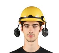 Casque de Sécurité avec Ventilateur - Casque de Sécurité Aéré,Ventilateur Rechargeable à Angle Réglable pour Chantiers Extérieurs Construction et Sylviculture