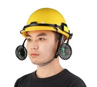 Casque de Sécurité | Casque de Sécurité Aéré - Ventilateur Rechargeable à Angle Réglable pour Chantiers Extérieurs Construction et Sylviculture