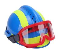 Casque de sécurité, Casque de sécurité pour Travaux en Hauteur, Casque de Sauvetage F2 avec Phare et Lunettes de Protection, pour Travaux D'urgence en Hauteur en Cas de (BLUE)