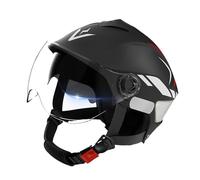Casque De Sécurité De Moto - Bouclier À Double Visière, Sangle Ajustée Réglable | Équipement De Protection Avec Une Coquille Dure en Bloc Uv Offrant Un Réconfort Pour Les Hommes Adultes Femmes Amies F