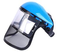 Casque De Sécurité En Maille, Casque De Sécurité Intégral Avec Visière En Maille Pour Tronçonneuse Industrielle, Jardinage, Débroussailleuse, Protection De Bouclier Forestier, Casque De Tondeuse En