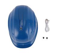 Casque de sécurité Gearwell, casque solaire avec un double ventilateur de refroidissement et conception ventilée, casque de massage à l'épreuve de la pluie pour la construction et