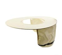 Casque de sécurité pare-soleil avec rabat de cou et bande réfléchissante pour travaux de construction, haute visibilité, protection UV (beige)