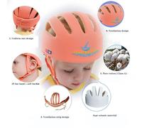Casque De Sécurité Pour Bébé, Chapeau De Protection Anti-Collision, Doux, Confortable Et Réglable
