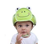 Casque de sécurité pour bébé Eyand - Casque de protection respirant réglable pour les tout-petits, apprendre à marcher, chapeau de protection de tête confortable pour bébé (grenouille verte)