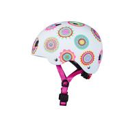 Casque de Sécurité pour Enfant Doodle Dots avec Lumière LED et Boucle Magnétique - Taille S