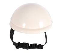 Casque de Sécurité Protection Soleil et Pluie, Chien Blanc