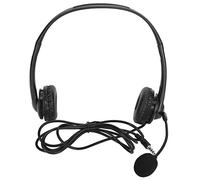 Casque de service client, casque filaire binaural pour PC avec réduction du bruit et micro flexible, casque stéréo plug-and-play USB/3,5 mm, idéal pour les centres d’appels et le (modèle 3,5 mm)
