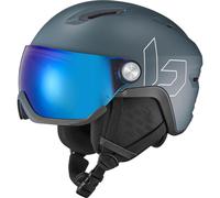 Casque de ski Ã visiÃšre BOLLE V-ATMOS (Prussian Blue Matte - Photochromic Blue Cat 1 to 3) Mixte L 59-62