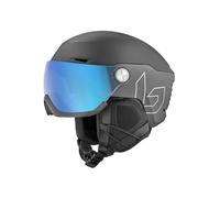 Casque de ski à visière BOLLE V-RYFT PURE (Black Coal Matte - Photochromic Blue Cat 1 to 3) Mixte 52-55 cm