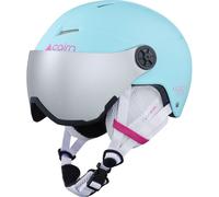 Casque de ski à Visière Cairn Android Visor J (Turquoise Neon Pink) Enfant Cat. 3 54-56 cm