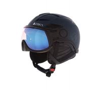 Casque de ski à visière CAIRN HELIOS LEATHER EVOLIGHT NXT (BLUE GRAPHITE) 53-55 cm