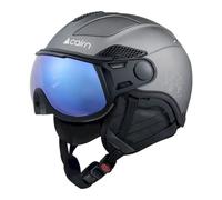 Casque de ski à visière CAIRN HELIOS LEATHER EVOLIGHT NXT (METALLIC SILVER) 53-55 cm