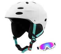 Casque de Ski Adulte pour Hommes Et Femmes - Casque de Snowboard avec SystèMe de RéGlage par Molette(Blue,L(58-61CM))