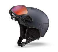 Julbo - Globe Evo MIPS Reactiv 0-4 - Casque ski avec visière Gris Foncé - M (54 - 58 cm)