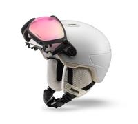 Casque de ski avec visière JULBO Globe Evo (Beige- REACTIV 1-3 High Contrast) 54-58 cm