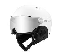 Casque de Ski Bollé Might Visor - Photochromic Silver Mirror Cat 1-2 - M 55-59cm (White Matte, M)