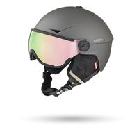 Casque de ski Cairn - Rise Visor Pure - Gris - Cat.3