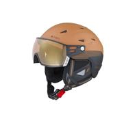 Casque de ski CAIRN SHUFFLE S-VISOR Evolight NXT (MAT PECAN BLACK) 54-56 cm