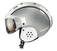Casque de ski Casco - SP-6 Visor - Argent Carbone - Vautron+ Polarisé Cat.1 à 3