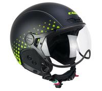 Casque de ski - CGM - Ebi - Noir Jaune Fluo Mat - Taille S (55-56cm) - Double certification L
