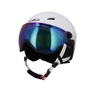 Casque de ski CMP WJ-2 KIDS SKI HELMET WITH VISOR (BIANCO-SILVER) Enfant XS