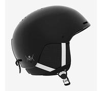 Casque de ski et snowboard pour enfant Salomon, Coque ABS, Mousse intérieure EPS 4D, Taille JRM, Tour de tête 56-59 cm, Pact, Noir/blanc, L40571800